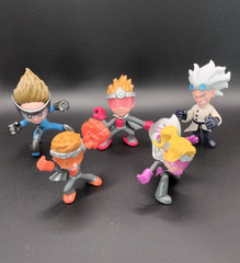 5 Ninja Kidz Figures Toys Dr. Disaster Lot O 48