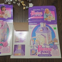 VINTAGE 1988 PRECIOUS PLACES MANSION HOUSES FIGURES LOT FISHER PRICE *Not Tested