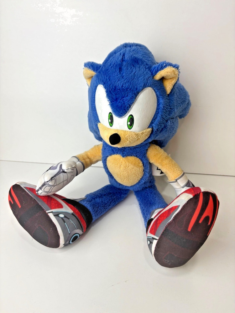 Sonic Prime Plush Toy 12″ Sega Official Soft Polyester Hedgehog