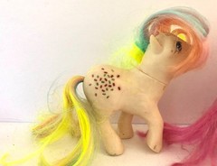 Vintage Lot Of 6 My Little Pony All Say Hong Kong Or China On Foot Hasbro 83-87