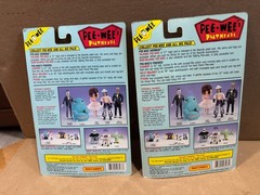 Pee Wee Herman Windup Magic Screen & Ricardo Action Figs By Matchbox 1988 MOC