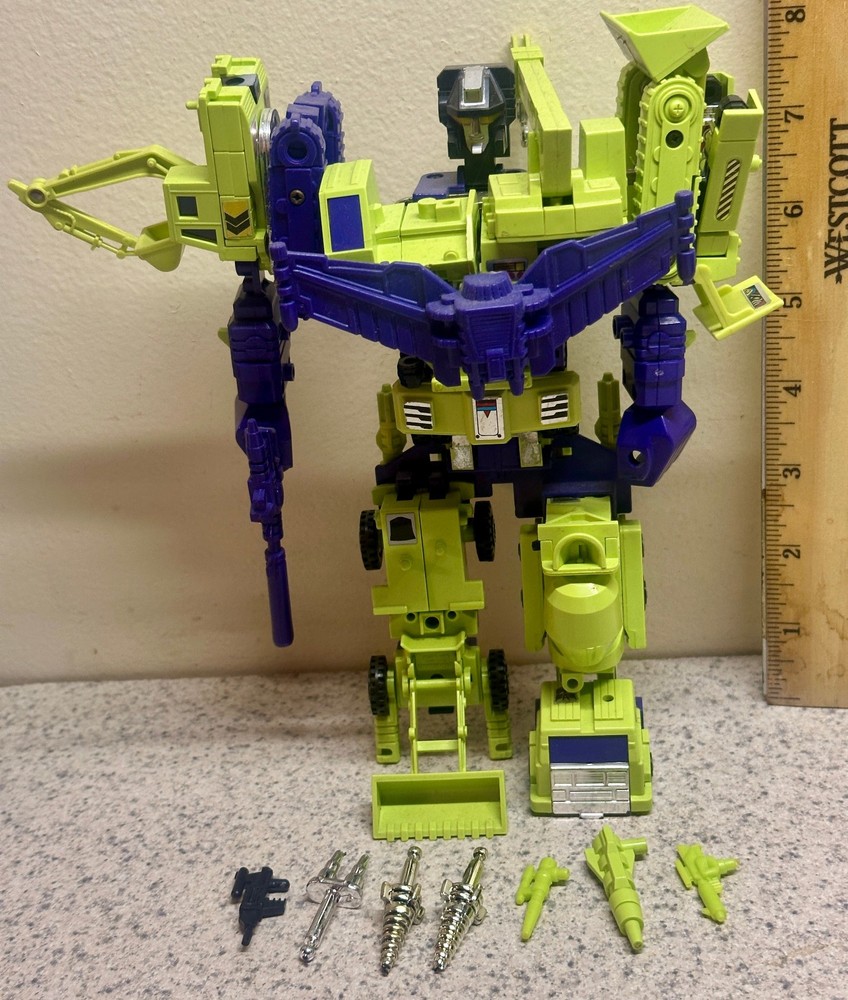 1985 Hasbro Transformers G1 Constructicons Combiners Devastator Near Complete
