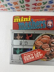 Rare Vintage 1986 Remco Mini Mashers AWA Wrestling 12 Figure Pack Unpunched!
