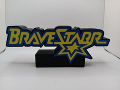 Retro Brave Star logo lightbox sign light box sign for action figure display