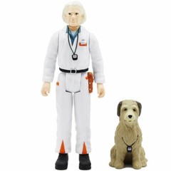 NEW Super7 Back to the Future DOC BROWN & EINSTEIN 1980s 3.75″ ReAction Figure