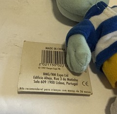 Rare GIL LISBON / LISBOA EXPO´98 MASCOT PLUSH FIGURE, PORTUGAL, 1998, 7 Inch