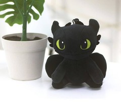 Toothless Plush Doll 4.7″ Sitting Keyring How To Train Your Dragon3 Korea