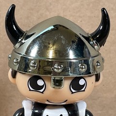 Bonkers Toy Ryan’s World Viking Ryan Black Suit Silver Helmet 3” Action Figure