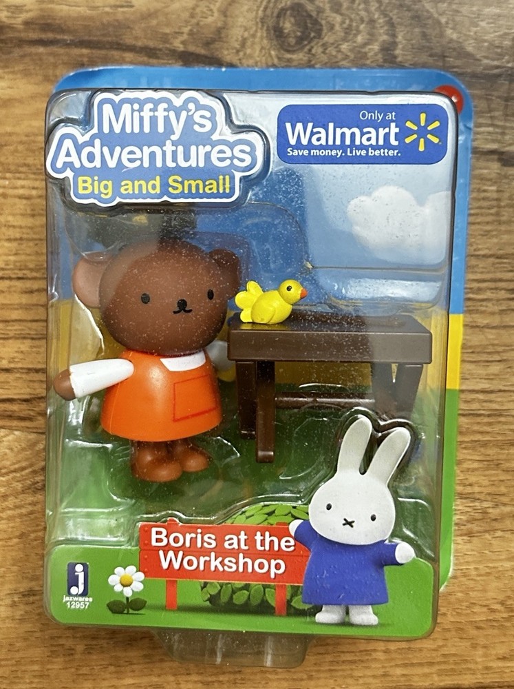 Jazwares Miffy’s Adventures Walmart Exclusive Vinyl Figure Boris At The Workshop