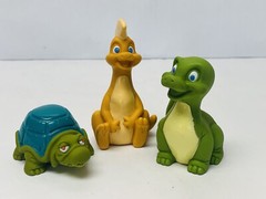 Dink the Little Dinosaur McDonalds Figures Set of 3- 1989 Character Toys BIN 13