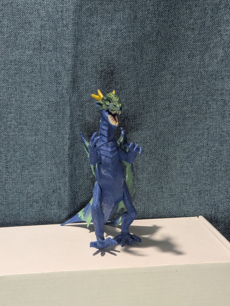 Kid Galaxy Poseable Dragon Figure | Blue & Green Dragon Action Toy