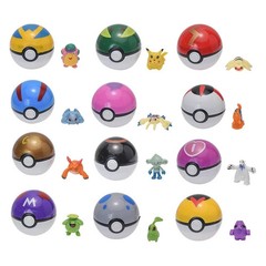12 Pcs/ Set Pocket Ball Monster Figures Model Toys Pocket Poke Ball Petelf Go