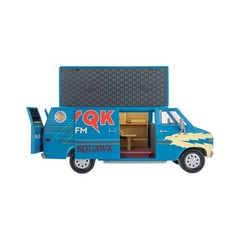 Jazwares Stranger Things WSQK Van Playset – 8-Inch Vehicle Plus 4-Inch Figure