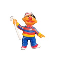 Vintage Sesame Street Ernie Tap Dancing pvc Figure 2.5 inch
