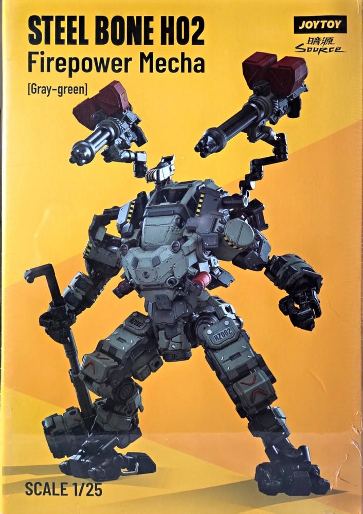 Joytoy 1/25 Dark Source Steel Bone Mecha (Gray-Green) H02 with pilot US Seller