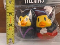 Disney Villains Maleficent & Captain Hook Rubber Ducks Duckalooz New