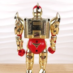 Superhuman Samurai Syber Squad Metal Data Matrix Servo Gold Steel Uniform