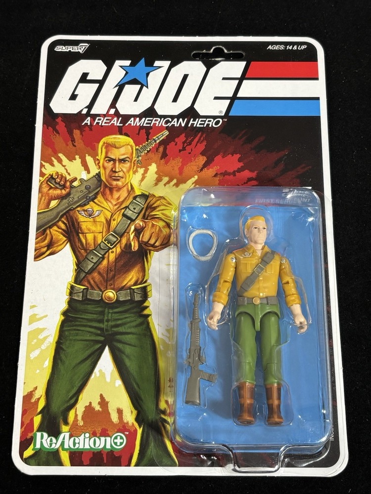 2025 GI Joe Duke Cartoon 3.75″ Action Figure MOC Cobra Super7 Reaction+ O-Ring