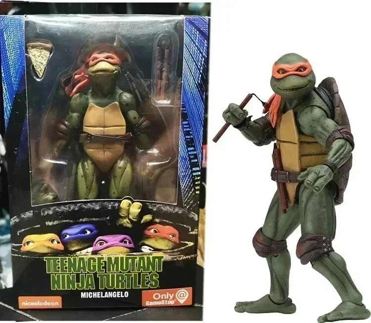 NECA Ninja Turtles 1990 Movie TMNT Teenage Toys Mutant 7″ Action Figure