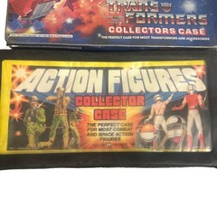 VINTAGE GI JOE TRANSFORMERS 1980 VINYL CARRY CASE WITH GOOD TRAYS OVERALL GREAT