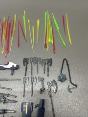 LOT OF 70 Gundam Bandai Fighter Gundam Action Figure Hands Swords Axe Shields
