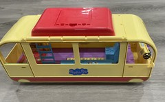 Peppa Pig Transforming Camper Van RV Playset w/ Sounds Tested – 99% Complete Set
