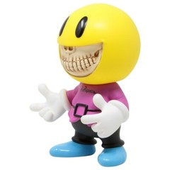 POPAGANDA X RON ENGLISH 9 INCH HAPPY BOY GRIN FIGURE YELLOW Limited Editon Rare