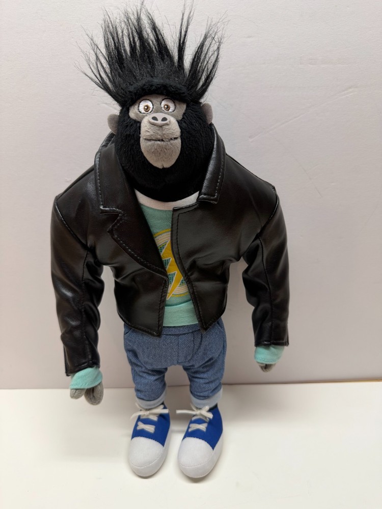 Sing Movie Johnny The Gorilla 15 Inch Large Plush Stuffed Figure Ape Monkey