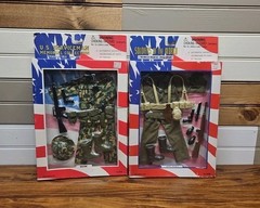 US SERVICEMAN MEMORIAL COLLECTION Marine & Army Scout Uniform Lot of 2 Sealed