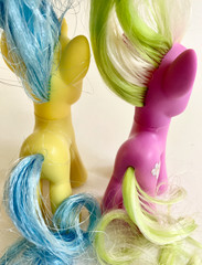 My Little Pony G4 FiM TRU Exclusive Lemony Gem Flower Wishes + MOC Eraser