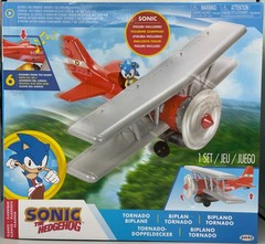 Sonic the Hedgehog Tornado Biplane Playset with Sounds & Motorized Propeller NIB