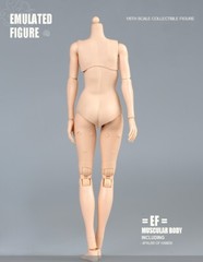 US 1/6 Woman Pale Skin Half-Seamless Female Movable Action Figure Body Model Toy