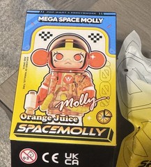 Pop Mart Mega Space Molly 100% Series 4 Confirmed ORANGE JUICE Sealed Bag