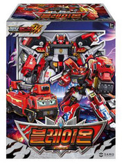 Metal Cardbot W HEAVY IRON + BLAION & BLUE COP W Grand Blue Leon Transform Robot