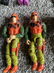 1980’s Lot Of 12 Full Figures 2 For Parts. Lanyard Cobra Light Foot, Skidmark