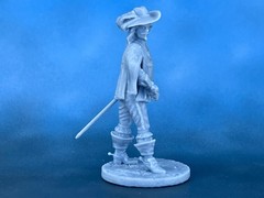 Musketeer Soldiers. Scale Miniature Resin Model for Collectors 40mm