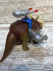Dino Riders Styracosaurus Action Figure Vintage Tyco 1988 (100% Complete) W/Fig.