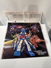1986 Vintage Transformers The Movie G1 STARS Mailaway Poster Order Form