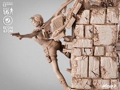 3D Printed Fan Art Lara Croft Sculpture by Wicked3d