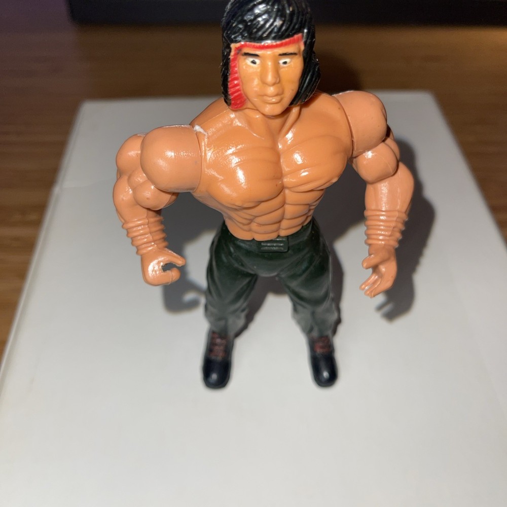 Vintage 1980s Sylvester Stallone Rambo 6 inch action figure Toy Doll Collectible
