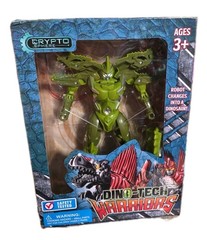 D4 Dino-Tech Warriors Transforming Robot to Dinosaur Action Figure Crypto Sphere
