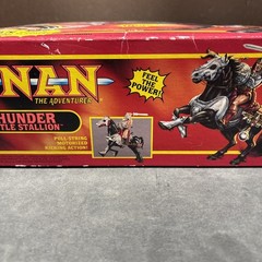 THUNDER BATTLE STALLION CONAN THE ADVENTURER ACTION FIGURE SET HASBRO VINTAGE