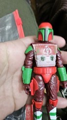 STAR WARS BLACK SERIES MANDALORIAN WARRIOR 6” FIGURE HOLIDAY EDITION EUC C80