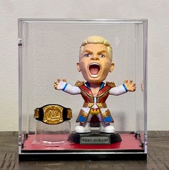 WWE Zuru Ballers SET of 4 RARE figures in Display cases w/championship belts