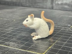 Schleich White Mouse Figure Toy 2002 RETIRED 14406 Germany