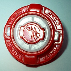 Beyblade B-105 Achilles Burst Auth. w/ QR Code Tomy Hasbro red silver gold