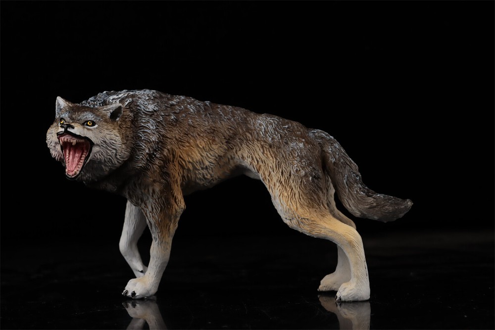 Earth Story Male Dire Wolf Model Prehistoric Animal Figure Adult Kids Gift Toys
