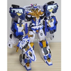 Metal Cardbot W BLUE COP TRINITY Transforming Police Car Robot + Express