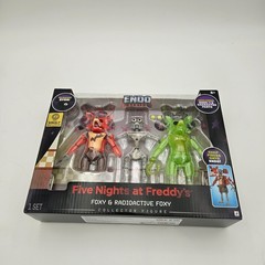 Five Nights at Freddy’s Endo Series Radioactive Foxy + Foxy Figures Jazwares