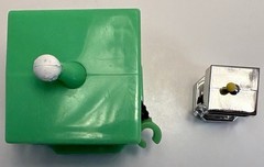 Lankybot Lankybox Mystery Figure Green & Silver Robots GLOW Lot of 2